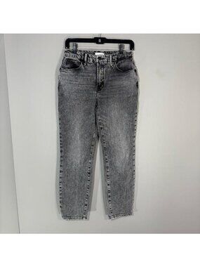 Good American Jeans Womens 2/26 Gray Charcoal Wash Slim Skinny Denim Stretch